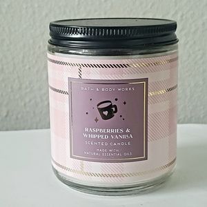 Bath and Body Works Candle Raspberries & Whipped Vanilla